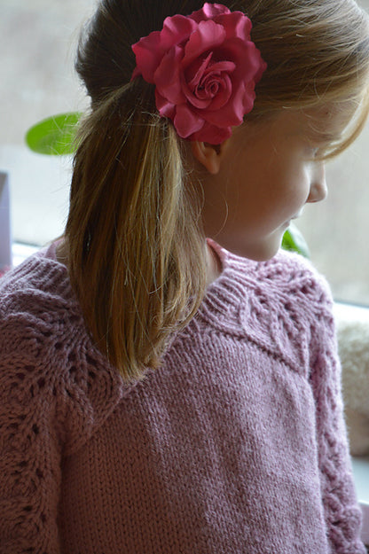 Kids Lace Sweater Knitting Pattern