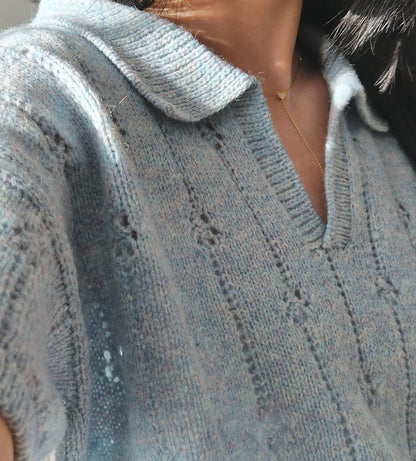 Collared Summer Top Knitting Pattern