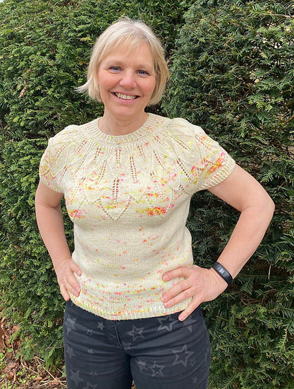 Leaf Tee Knitting Pattern