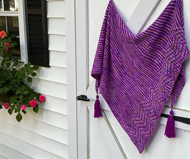 Zigzag Mosaic Shawl Knitting Pattern