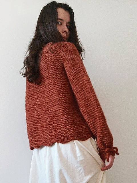Scallop Sweater Knitting Pattern
