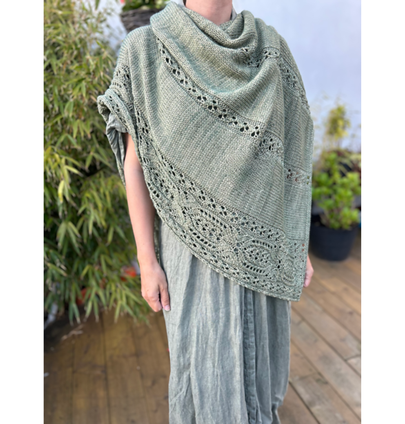 Woodland Lace Wrap Knitting Pattern