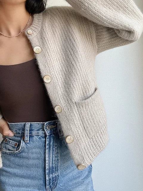 Slipped Stitch Cardigan Knitting Pattern