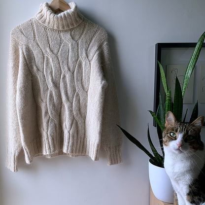 Chunky Cable Sweater Knitting Pattern