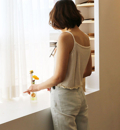 Summer Ribbon Tank Knitting Pattern
