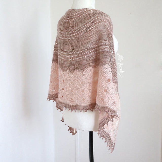 Bobble Lace Shawl Knitting Pattern