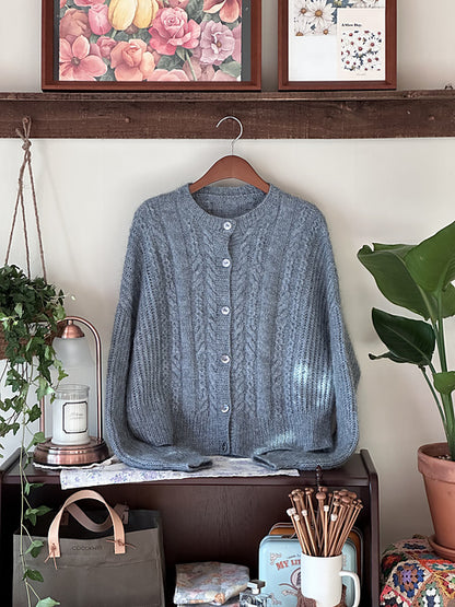 Soft Cable Cardigan Knitting Pattern