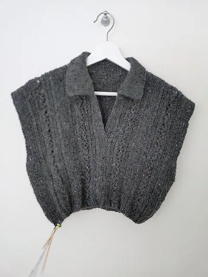 Textured Polo Knitting Pattern