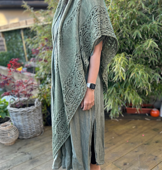 Woodland Lace Wrap Knitting Pattern