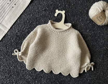 Baby Scallop Sweater Knitting Pattern