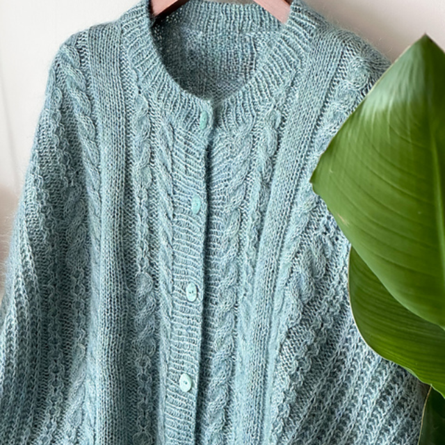 Soft Cable Cardigan Knitting Pattern