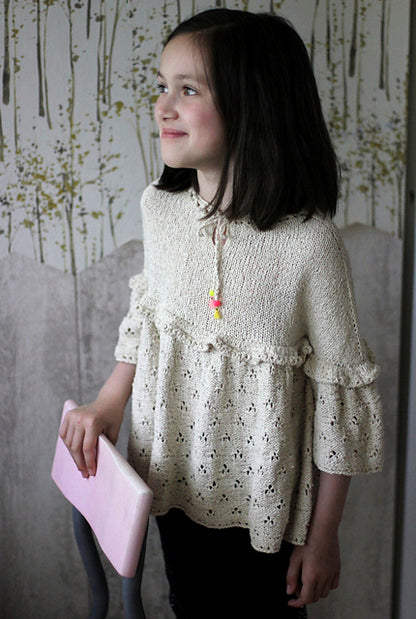 Kids Ruffle Tunic Knitting Pattern