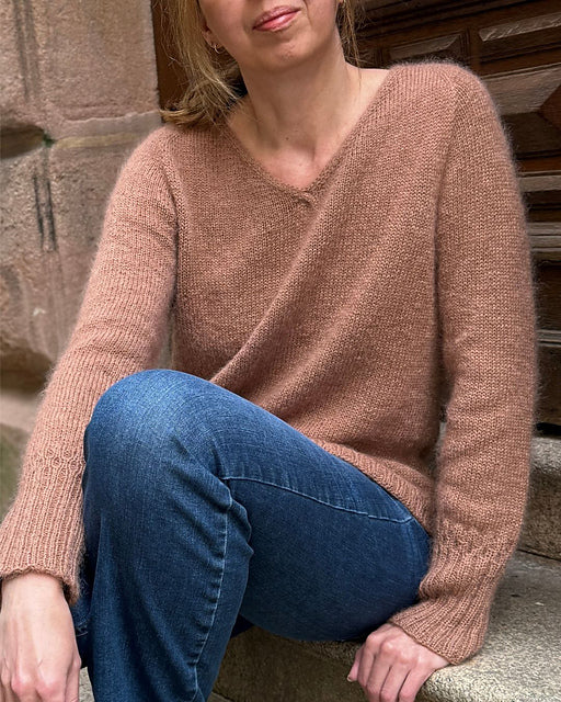 V-neck Pullover Knitting Pattern