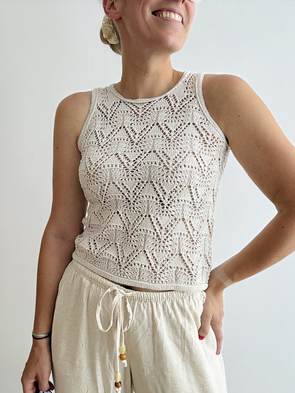 Lace Tank Top Knitting Pattern