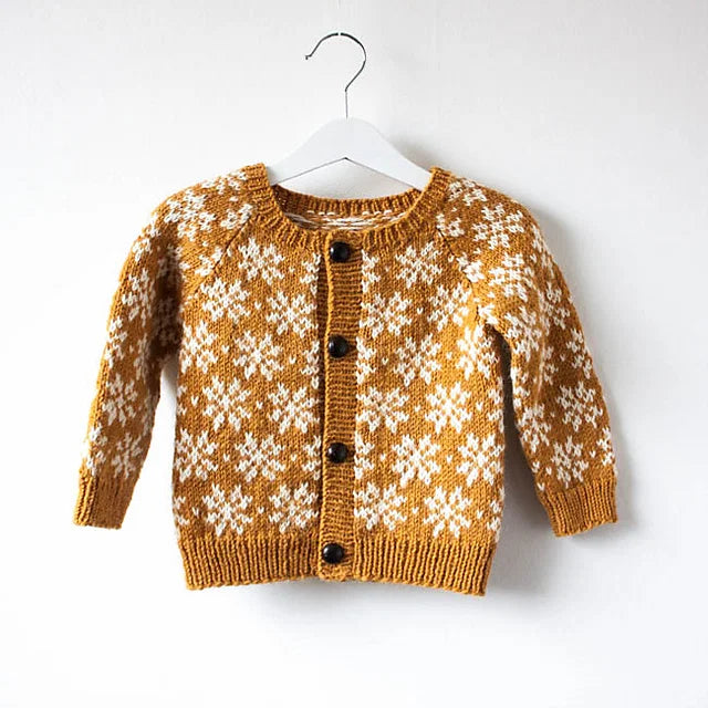 Kids Colorwork Cardigan Knitting Pattern