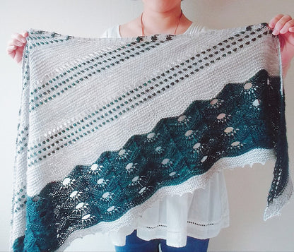 Bobble Lace Shawl Knitting Pattern