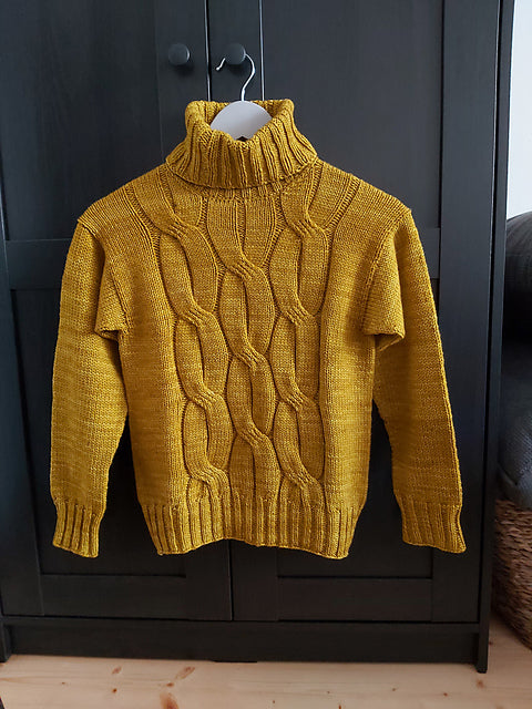 Chunky Cable Sweater Knitting Pattern