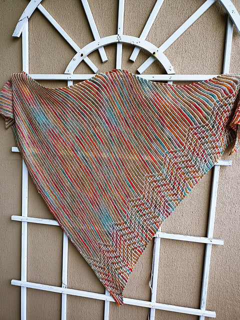 Zigzag Mosaic Shawl Knitting Pattern