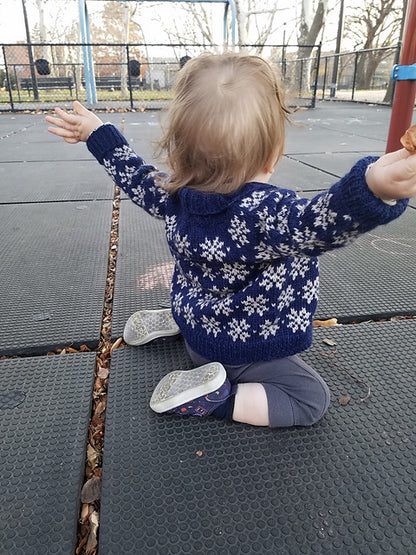 Kids Colorwork Cardigan Knitting Pattern