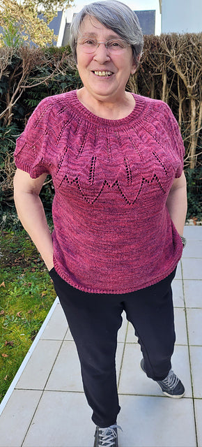 Leaf Tee Knitting Pattern