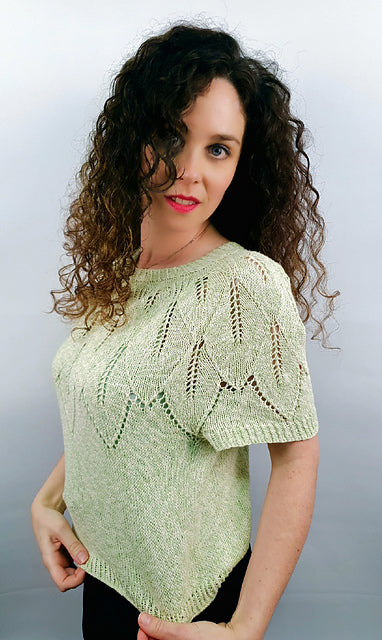 Leaf Tee Knitting Pattern
