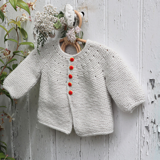 Easy Baby Cardigan Knitting Pattern
