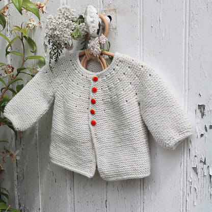 Easy Baby Cardigan Knitting Pattern