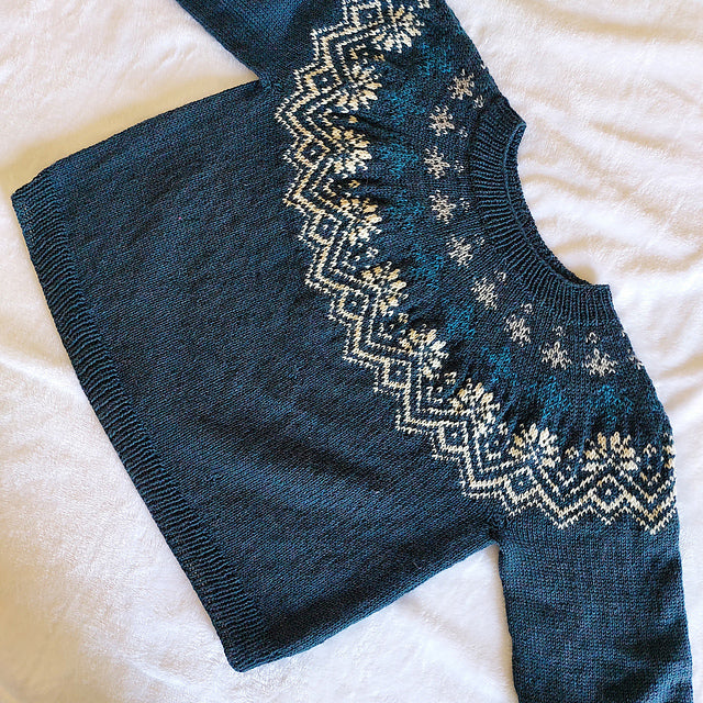 Fair Isle Yoke Sweater Knitting Pattern