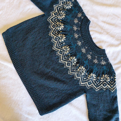 Fair Isle Yoke Sweater Knitting Pattern
