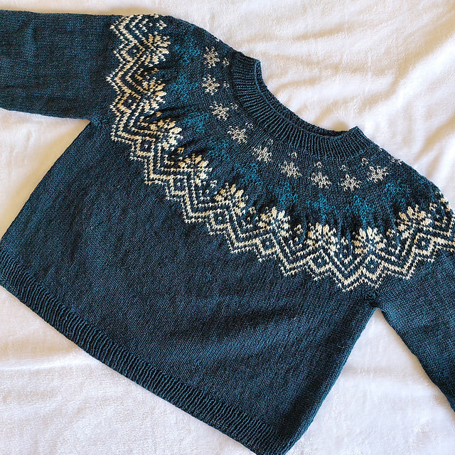 Fair Isle Yoke Sweater Knitting Pattern