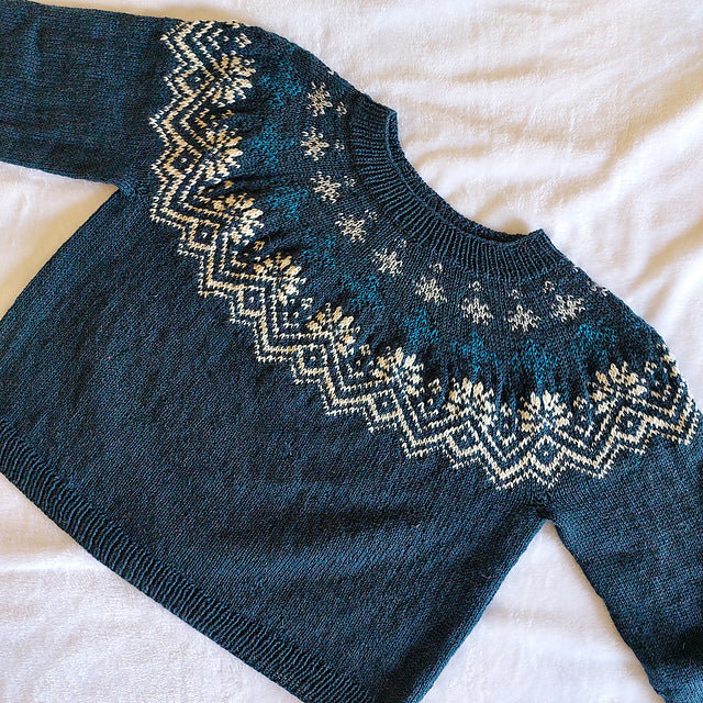 Fair Isle Yoke Sweater Knitting Pattern