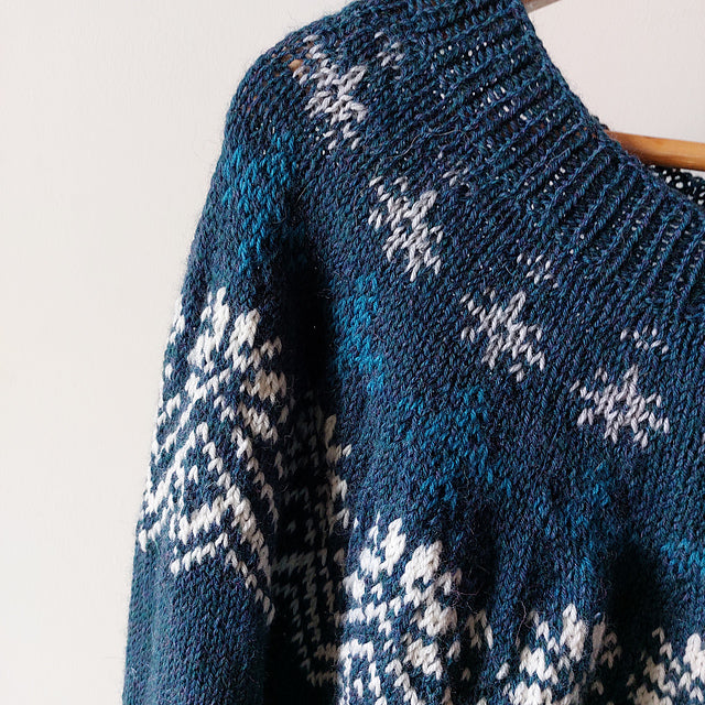 Fair Isle Yoke Sweater Knitting Pattern