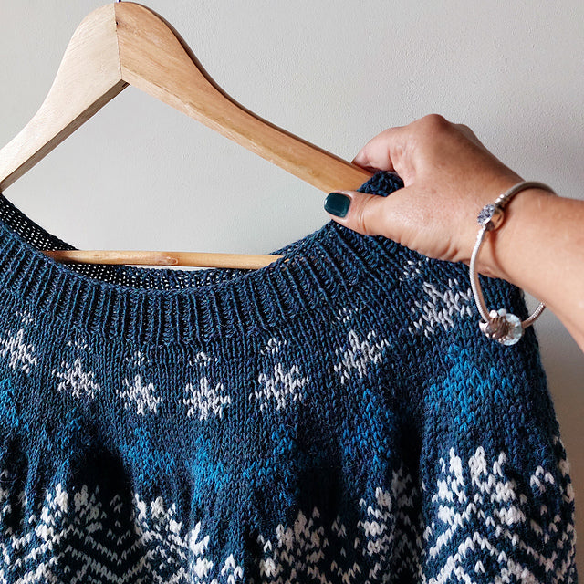 Fair Isle Yoke Sweater Knitting Pattern