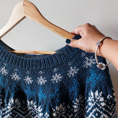 Fair Isle Yoke Sweater Knitting Pattern