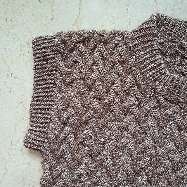 Cable Vest Knitting Pattern