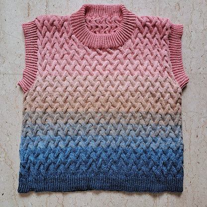 Cable Vest Knitting Pattern