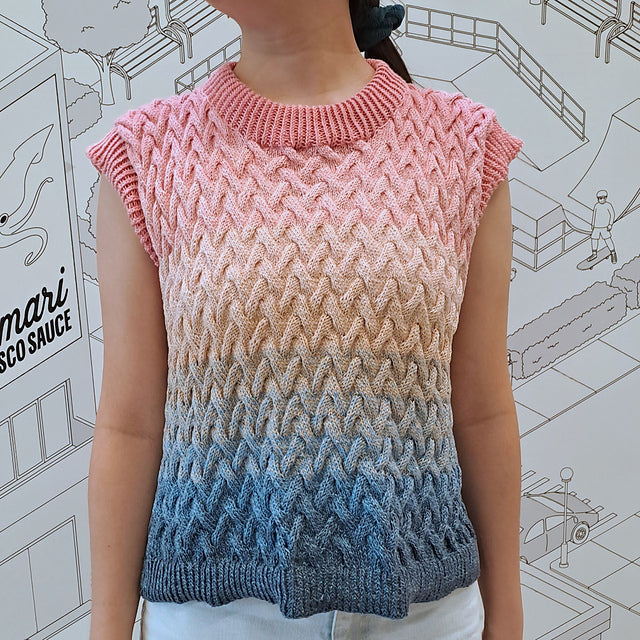 Cable Vest Knitting Pattern