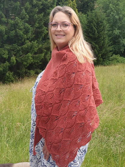 Leaf Lace Shawl Knitting Pattern
