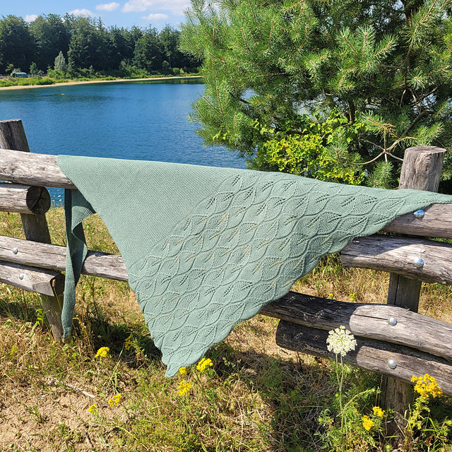 Leaf Lace Shawl Knitting Pattern