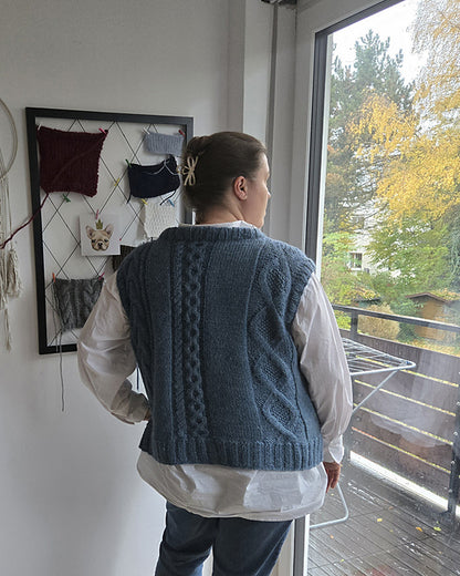 Cable Slipover Knitting Pattern