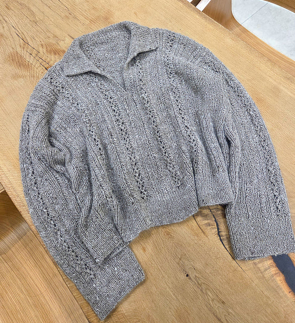 Textured Polo Knitting Pattern