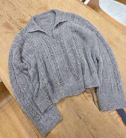 Textured Polo Knitting Pattern