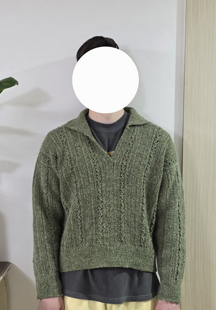 Textured Polo Knitting Pattern