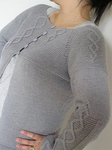 Soft Cable Sweater Knitting Pattern