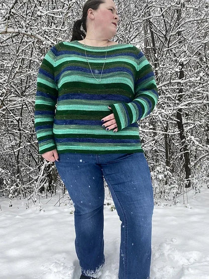 Colorline Sweater Knitting Pattern