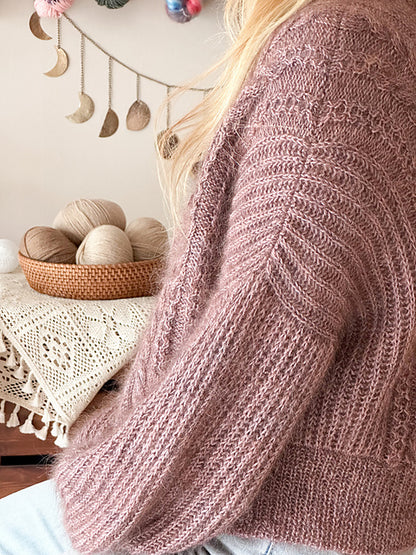 Soft Cable Cardigan Knitting Pattern