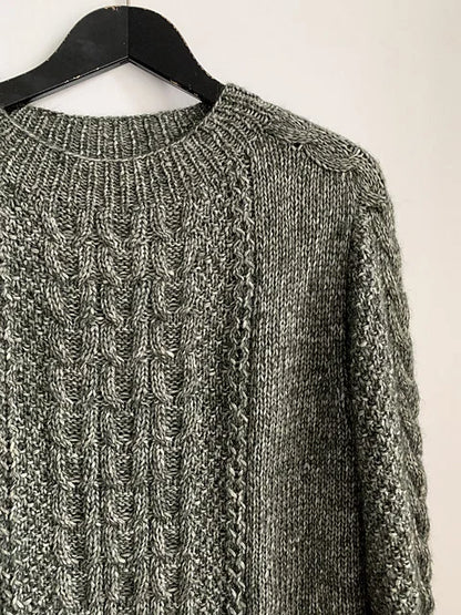 Classic Cable Sweater Knitting Pattern