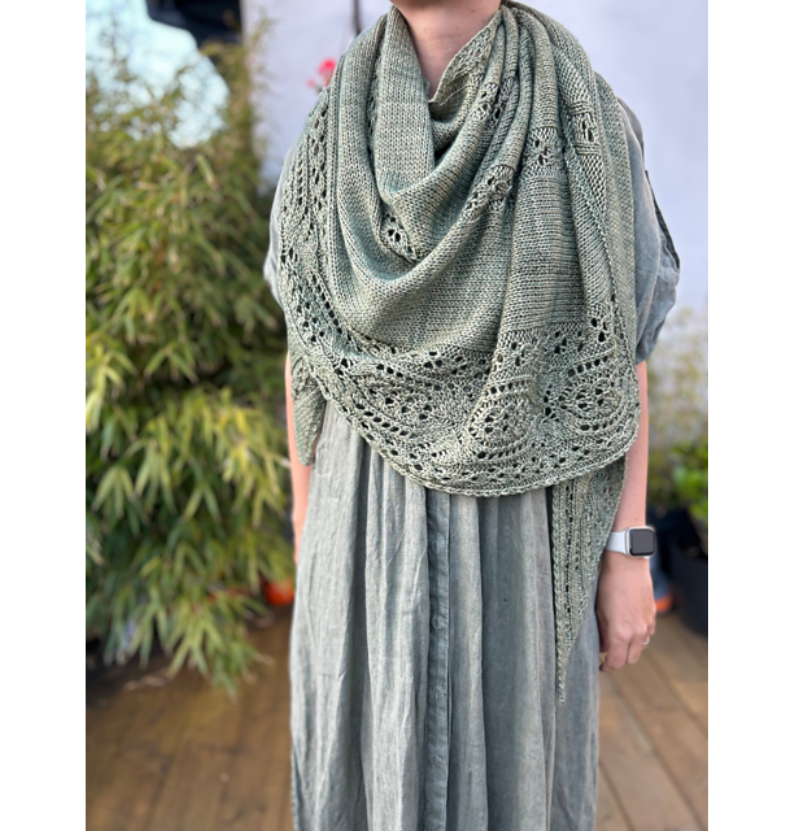 Woodland Lace Wrap Knitting Pattern