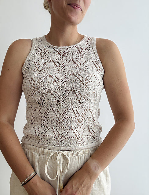 Lace Tank Top Knitting Pattern