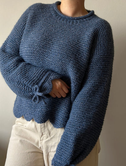 Scallop Sweater Knitting Pattern
